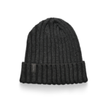Gorro de lana gris oscuro