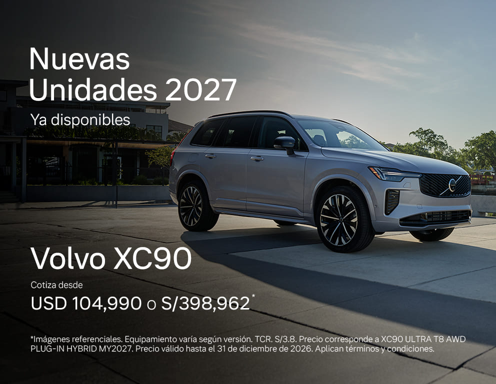 Unidades 2027 ya disponibles - XC90 Ultra Plug-In Hybrid — Volvo Autos Peru