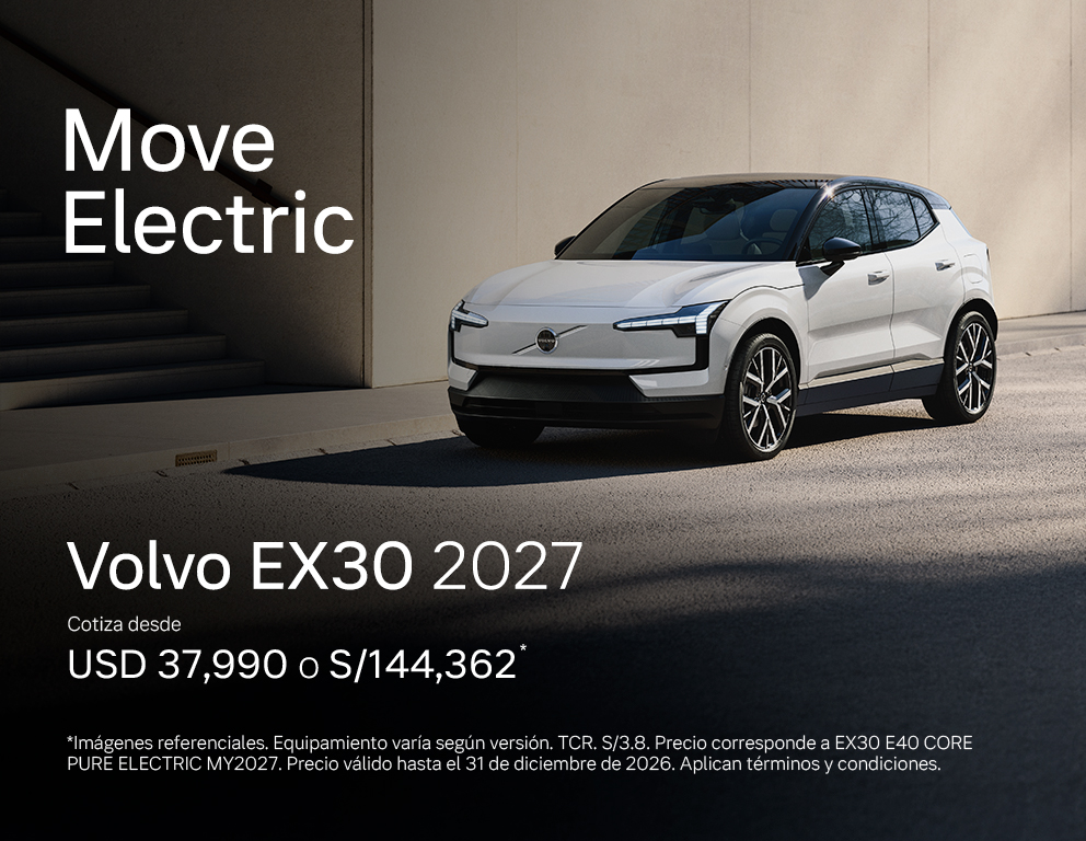 Move Electric - EX30 Pure Electric 2027 — Volvo Autos Peru