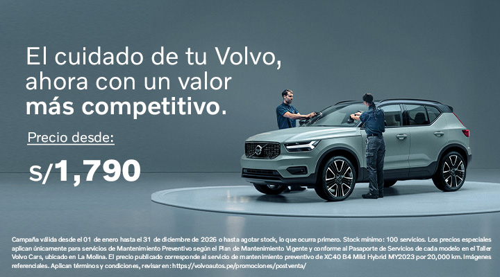 Mantenimiento preventivo de XC40 B4 Mild Hybrid MY2023