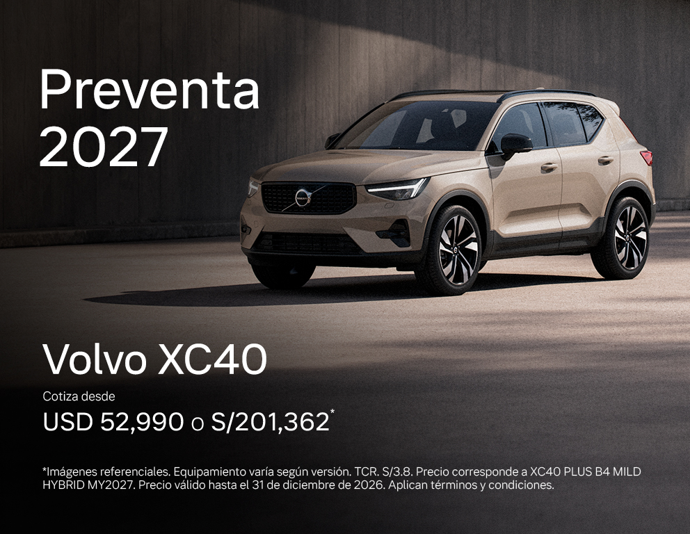 Preventa XC40 Plus 2027 — Volvo Autos Peru